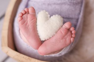 Baby Feet & Love heart